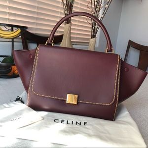 OFFER ME $950!!!!Celine Trapeze Burgundy